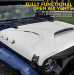 Beast Monster Fiberglass Hood With Open Air Scoop & Vents 2018 2019 2020 Jeep Wrangler JL/Gladiator JT