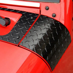 Black Diamond Plate Trim Cover For Jeep Wrangler 07-16