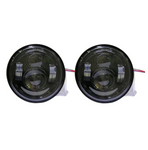 2 x 4.65" 80W LED Headlight For Dyna Glide Fat Bob/Street