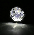 2 x 4.65" 80W LED Headlight For Dyna Glide Fat Bob/Street