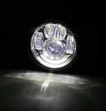 2 x 4.65" 80W LED Headlight For Dyna Glide Fat Bob/Street