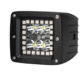 3" 18W CREE LED Work Light Bars Prebuit With RGB Halo Ring Spot Beam For Off-Road Truck Car ATV SUV Jeep Boat 4WD ATV Auxiliary Driving Lamp