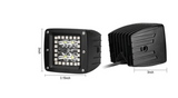 3" 18W CREE LED Work Light Bars Prebuit With RGB Halo Ring Spot Beam For Off-Road Truck Car ATV SUV Jeep Boat 4WD ATV Auxiliary Driving Lamp