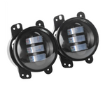 30W 4" Inch CREE LED Fog Light Yellow DRL For Jeep Wrangler 2007-2018