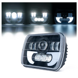 4 Piece 7100 Evolution 5x7" CREE LED Headlight With High/Low Beam And DRL