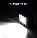 4" 60W Spot Flood Combo Dual LED Work Light For Jeeps, Offroad SUVs