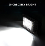 4" 60W Spot Flood Combo Dual LED Work Light For Jeeps, Offroad SUVs