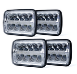 4 Pieces 7000 Evolution 5x7" CREE LED Headlight With High/Low Beam And DRL