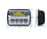4 Pieces 7000 Evolution 5x7" CREE LED Headlight With High/Low Beam And DRL