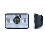 4x6" 6100 Evolution CREE LED Headlight With High/Low Beam And Sunrise Type DRL