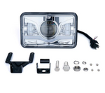 4x6" 6100 Evolution CREE LED Headlight With High/Low Beam And Sunrise Type DRL