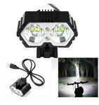 6000LM 2 LED USB Waterproof Lamp Bike Bicycle Headlight Bicycle Accessories
