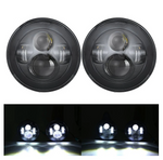 60W 7" Round CREE LED Projector Headlights & 4'' 30W Cree Power Fog Lamps