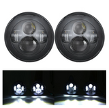 60W 7" Round CREE LED Projector Headlights & 4'' 30W Cree Power Fog Lamps