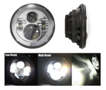 60W 7" Round CREE LED Projector Headlights & 4'' 30W Cree Power Fog Lamps