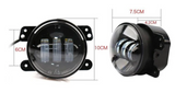 60W 7" Round CREE LED Projector Headlights & 4'' 30W Cree Power Fog Lamps