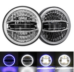 7 Inch LED Headlight With Halo DRL High Low Beam For 1997-2020 Jeep Wrangler JK/TJ/LJ/JL & Gladiator JT