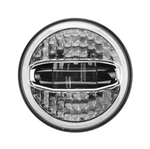 7 Inch LED Headlight With High Low Beam And Blue/White Halo DRL