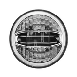 7 Inch LED Headlight With High Low Beam And Blue/White Halo DRL