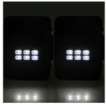 7" 40W LED H4 Headlight Smoke Tail Signal Reverse Light