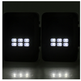 7" 40W LED H4 Headlight Smoke Tail Signal Reverse Light
