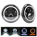 7" 80W Headlight Halo DRL With 4" 30W Fog Light
