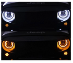 7" 80W Headlight Halo DRL With 4" 30W Fog Light