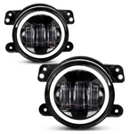 7" 80W Headlights, 4" Halo Fog Lights, Front & Fender Turn Signals