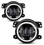7" 80W Headlights, 4" Halo Fog Lights, Front & Fender Turn Signals