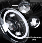 7" 80W Headlights, 4" Halo Fog Lights, Front & Fender Turn Signals