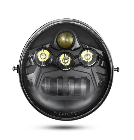 Black LED Headlight For VRSCA V-Rod 02-16