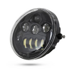 Black LED Headlight For VRSCA V-Rod 02-16