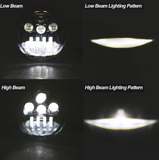 Black LED Headlight For VRSCA V-Rod 02-16