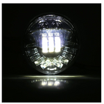 Black LED Headlight For V-Rod 02-16