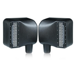 Clear Lens LED Side Mirror With White Spot Lights And Amber Turn Signal Lights