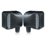 Clear Lens LED Side Mirror With White Spot Lights And Amber Turn Signal Lights