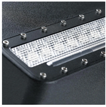 Clear Lens LED Side Mirror With White Spot Lights And Amber Turn Signal Lights