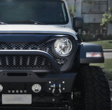 Diamondback Series Black Grille For 2018-2020 Jeep Wrangler JL And Jeep Gladiator JT