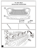 Diamondback Series Black Grille For 2018-2020 Jeep Wrangler JL And Jeep Gladiator JT