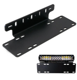 EU Edition License Plate Holder LED Light Bar Lamps Mount Bracket For Jeep Offroad SUV