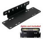 EU Edition License Plate Holder LED Light Bar Lamps Mount Bracket For Jeep Offroad SUV