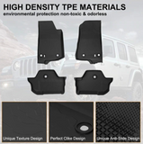 Floor Mats Compatible For Wrangler JL 2018 2019