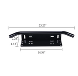 Front Bumper License Plate Black Mounting Bracket