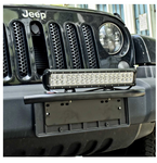 Front Bumper License Plate Black Mounting Bracket