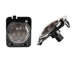 Front Fender Amber Turn Signal Lights For Jeep Wrangler - Smoked/Clear