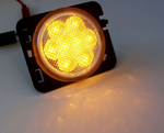 Front Fender Amber Turn Signal Lights For Jeep Wrangler - Smoked/Clear