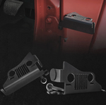 Front Foot Pegs With Jeep Face For 2018-2019 Jeep Wrangler JL