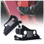 Front Foot Pegs With Jeep Face For 2018-2019 Jeep Wrangler JL
