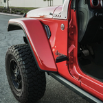 Front Foot Pegs With U.S. Flag For 2018-2019 Jeep Wrangler JL