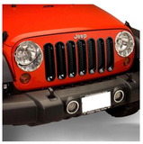 Front Grille Mesh Covers For Jeep Wrangler JK 07-17